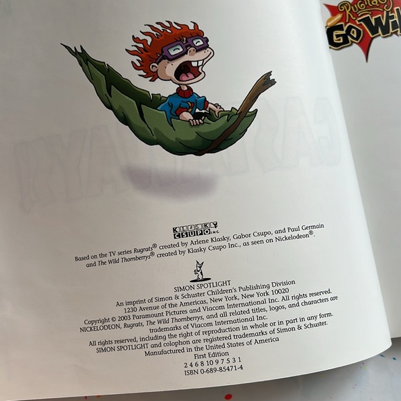 VINTAGE Nickelodeon Rug Rats Castaways book! 2004 First Edition - Picture 7 of 12